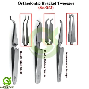 Pinzas de sujeción de tubo bucal Olecranon ortodoncia dental de 3 piezas - Imagen 1 de 4