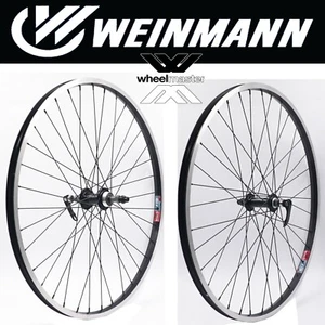 Weinmann 519 26" Black Mountain Bike Wheelset Freewheel type Front & Rear QR - Picture 1 of 8