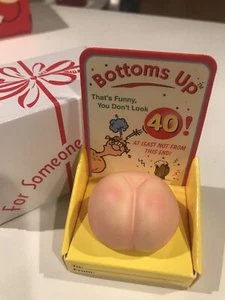 "Happy Birthday"  40th Bottoms Up - The Hug Factory Collectible NIP  - Picture 1 of 7