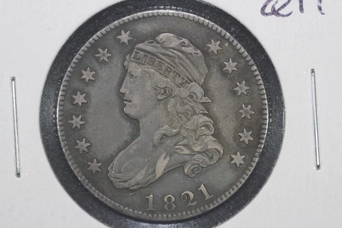 1821 Capped Bust Quarter, XF Cover