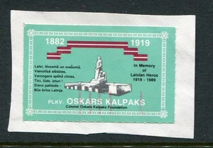 1989 Oskars Kalpaks Reklamemarke Poster Stamp - Picture 1 of 1