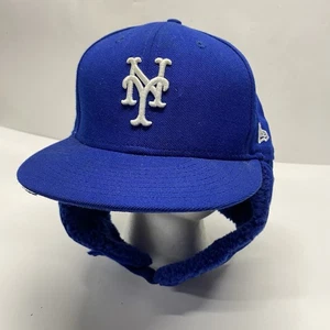 New Era Royal New York Mets klassische 59FIFTY eng anliegende Herrenmütze mit Hundeohren Größe 8 - Bild 1 von 9