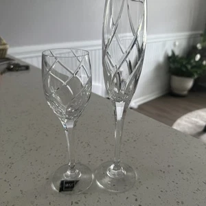 2er Set MIKASA 1 OLYMPUS CHAMPAGNER TOASTFLÖTE und 1 WEISSWEINKELCH - Bild 1 von 10