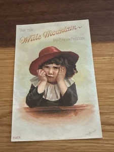 Herman Kornahens Trade Card - White Mountain Freezer - Young Boy - NY. U429 - Bild 1 von 2