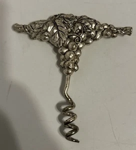 Sacacorchos vintage Arthur Court peltre vid abridor de vino - Imagen 1 de 4