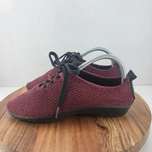 Arcopedico Damengröße 7,5 rot merlot bequeme flache Schnürschuhe - Bild 1 von 8