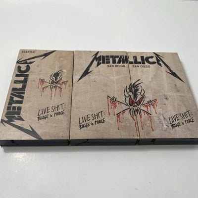 Metallica LiveShit Binge & Purge Seattle San Diego 3 VHS Tapes And Sleeves Only - Image 1 of 4