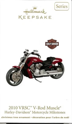 2010 VRSC V-ROD MUSCLE HARLEY-DAVIDSON 2011 HALLMARK CHRISTMAS ORNAMENT NEW - Image 1 of 2