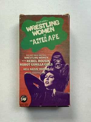 Rock n’ Roll Wrestling Women vs The Aztec Ape (VHS, 1962) Pre-owned Dark Comedy - Image 1 of 3