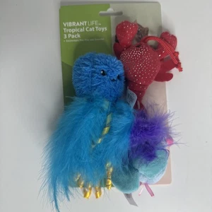 Tropical Cat Toys with Catnip, 3 Pack - Picture 1 of 12