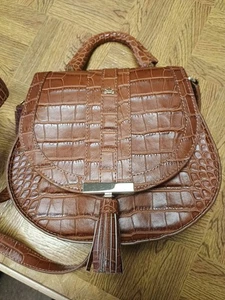 DeMellier Mini Venice Leather Top Handle/Crossbody Leather bag Brown - Picture 1 of 17