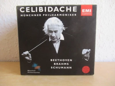 Sergiu Celibidache-Beethoven, Brahms, Schumann-Münchner PHO-8er Emi CD Box-Top! - Bild 1 von 4