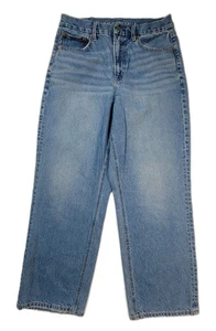 Jeans American Eagle Strigid curvy anni 90 gamba dritta donna taglia 8 corto leggero - Foto 1 di 5