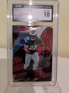 2025 Panini Revolution Shock Wave #2 Saquon Barkley Red Cosmo /50 GEM Mint 10 - Picture 1 of 2