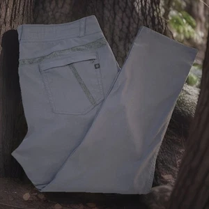 Marmot Gray Nylon Pants Womens 14 XXL Lightweight Outdoor Hike Active 37x28 - Picture 1 of 13