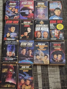 VTG Book Lot of 14 Sci-fi Fantasy: Star Trek Paperback Books 80s And 90s - Picture 1 of 6