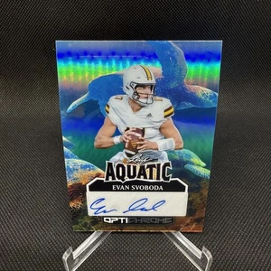2025 Leaf Optichrome Evan Svoboda Aquatic Auto 1/1 #A-ES2 Wyoming Cowboys - Bild 1 von 2