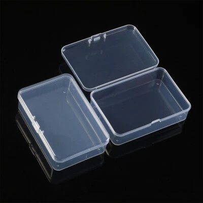 Up10x Mini Clear Plastic Small Box Jewelry Storage Container Beads Case Box - image 1 of 4