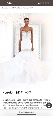 Vestido de novia Winnie Couture talla 16.color marfil  Foto 1 de 3