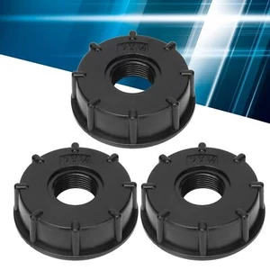 3Pcs IBC Tank Connector Coarse Thread Hose Drain Adapter Plastic Fitting 60mm - Picture 1 of 12