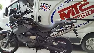 Yamaha XT660Z Tenere linke Hand einzeln rostfrei rund R. Legal Motorrad Auspuff - Bild 1 von 7