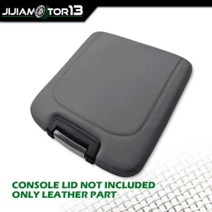Leather Center Console Armrest Lid Cover Fit For 2013-2018 Dodge Ram 1500 Gray - Picture 1 of 8