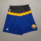 Adidas Golden State Warriors Shorts Size Xl Blue Gold Grey Swingman Basketball