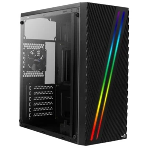 4718009158573 Aerocool Streak Midi Tower Black Aerocool - Picture 1 of 5