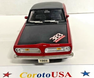 Plymouth Barracuda 1969 Red with Black top 1:18 Road Legends Yat Ming 92179 - Picture 1 of 6