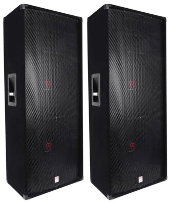 (2) Rockville RSG15.24 Dual 15” 3000 Watt 3-Way 4-Ohm Passive DJ / PA Speaker - Image 1 of 4