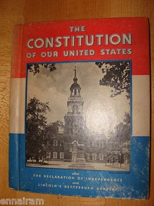 1936 Constitution of Our United States Declaration Independence Gettysburg Addr. - Bild 1 von 1
