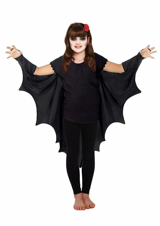 Toddler Bat Cape - Boys Girls Kids Play Book Week Outfit Halloween Fancy Dress - Image 1 of 1