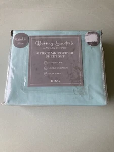 Ashley Cooper Bedding Essentials 4 Piece Microfiber Sheet Set King Size - Picture 1 of 3