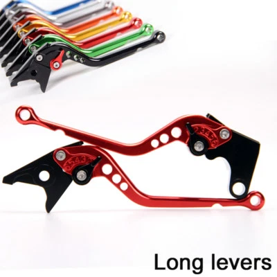 Long Regular Brake Clutch levers For Aprilia RSV MILLE/R,TUONO 1000R/FALCO/S1000 - Image 1 of 4