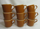 Taylor Smith Taylor Vintage Tst571 Burnt Orange 9 Coffee Cups/Mugs Gc