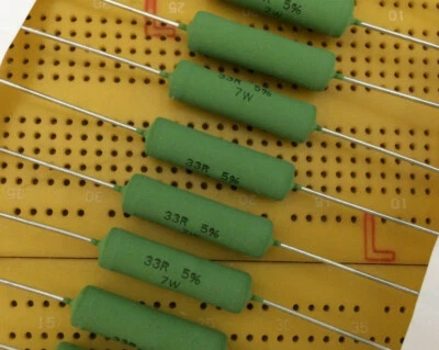 VISHAY DRALORIC 33Ω 7W Wirewound Resistor Cemented Flame-Proof Vishay AC07 Multi Qty