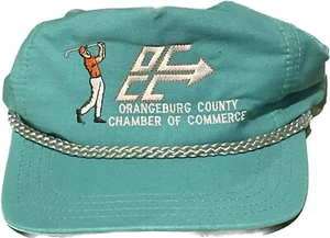 Vintage "Orangeburg County Chamber of Commerce" Seil Trucker Mütze Kappe Riemen hinten - Bild 1 von 3