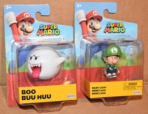 Figura Super Mario BOO & BABY LUIGI 2,5 PULGADAS NUEVO - Imagen 1 de 6