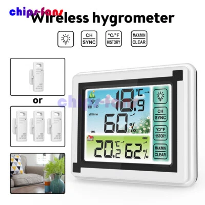 Thermometer Indoor Outdoor Digital LCD Hygrometer Temperature Humidity Meter New - Image 1 of 4