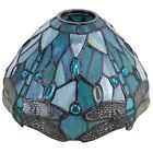Tiffany Lamp Shade Replacement Sea Blue Dragonfly Style Stained Glass Lampshade