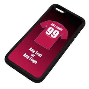 Personalised Aston Gift Villa iPhone Case 6 6s 7 8 Plus + TPU Football FC Club - Picture 1 of 7