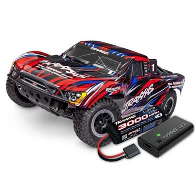 Traxxas 58334-4 1:10 Slash Brushless BL-2s 2WD HD clipless rot inkl. Akku/Lader - Bild 1 von 2