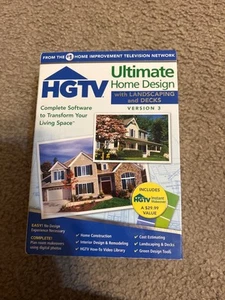 HGTV Ultimate Home Design /Landscaping and Decks Software includes HGTV makeover - Afbeelding 1 van 3