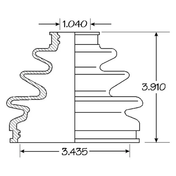 For Toyota 4Runner 1985-1995 EMPI 86-2185D CV Joint Boot Kit — 第 1/1 张图片