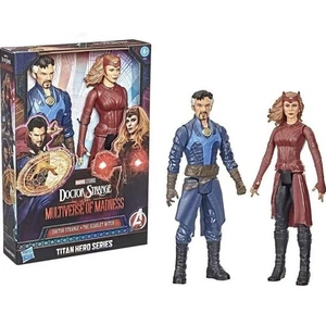 MARVEL TITAN HERO SERIES DOCTOR EXTRAÑO Y LA BRUJA ESCARLATA 12” FIGURAS HASBRO - Imagen 1 de 4