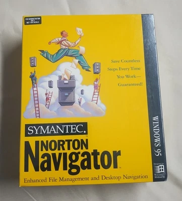 Vintage Symantec Norton Navigator For Windows 95 Sealed - Image 1 of 4