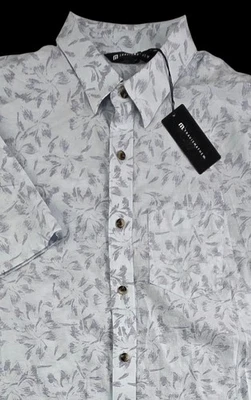 Travis Mathew King Air Short Sleeve Shirt Blue Floral All Over Men's S New NWT - Image 1 of 4