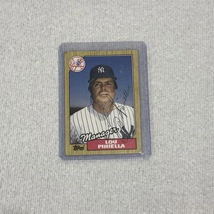 1987 Topps Lou Piniella Autograph - Picture 1 of 3
