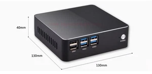 Intel i7-6567U Ubuntu Mini PC 8GB RAM 512GB SSD 4K HDMI VGA WIFI LAN Bluetooth - Picture 1 of 7