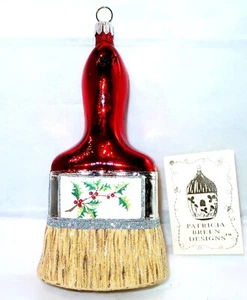 2005 PATRICIA BREEN PB PAINTBRUSH HOLLY #2639 Historical Christmas Barn Ornament - Picture 1 of 6